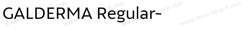 GALDERMA Regular字体转换